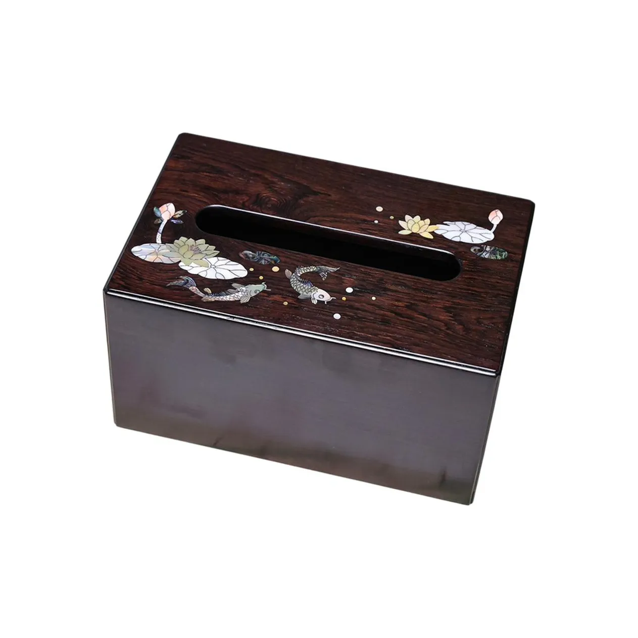 Finger Carpenter African Blackwood Wooden Product Tissue Box Unisex