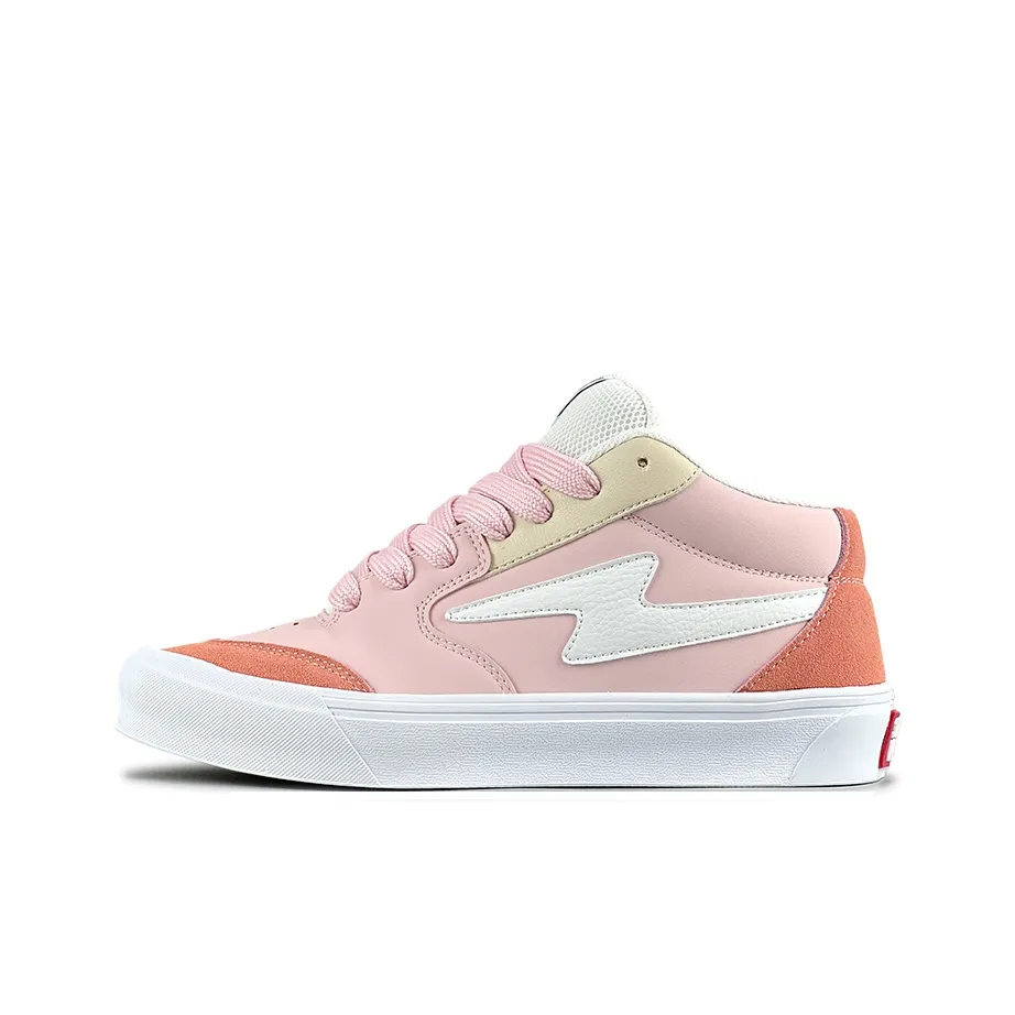 LuzaoT SUPER DRAG MID Топ Скейтборд Кроссовки Женские Розовые Белые