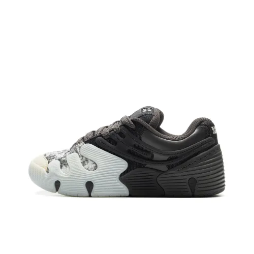 LINING Кроссовки для скейтбординга Low Top Черно-серый Бежевый Унисекс