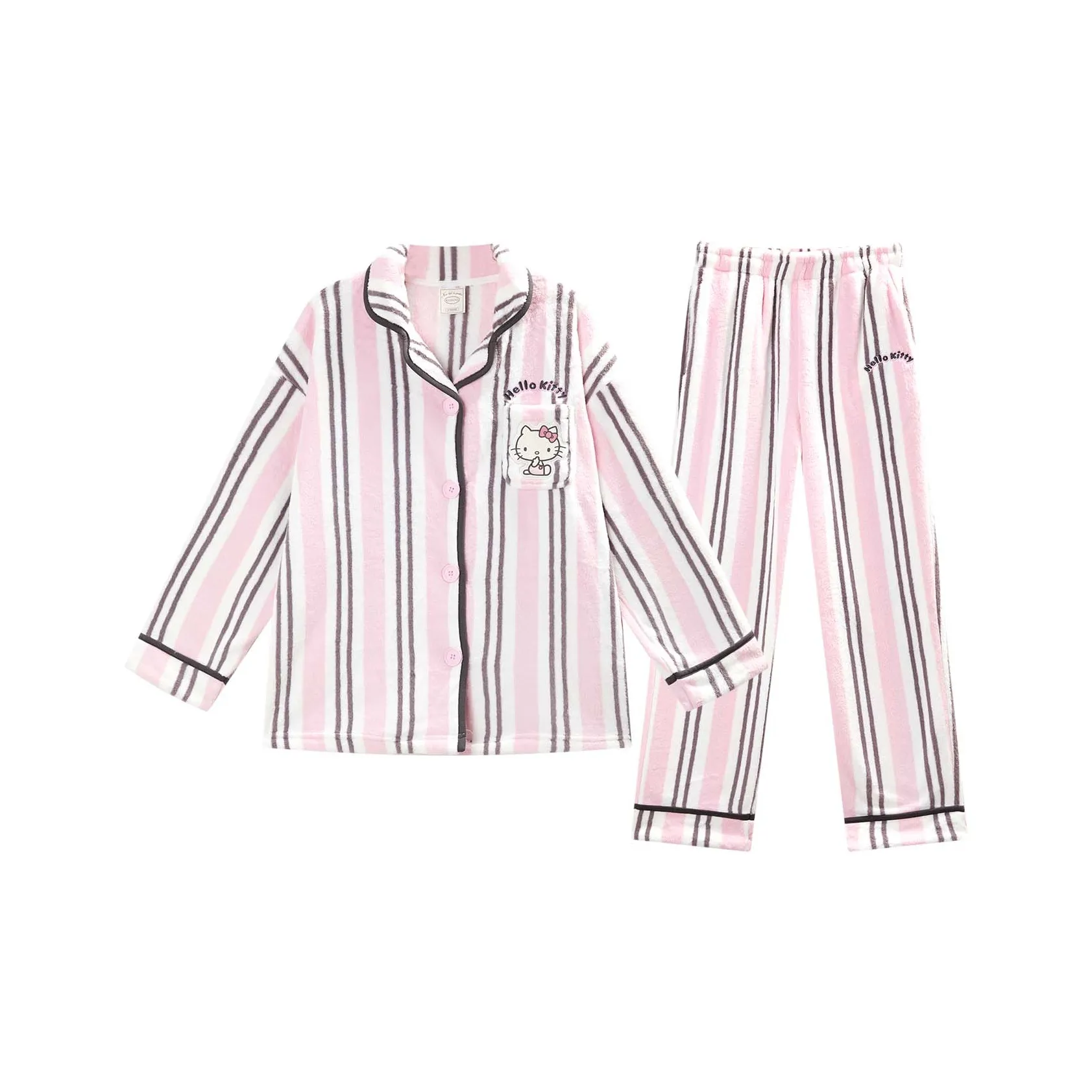 GUKOO x Sanrio Hello Kitty Пижамный комплект Женские Mist розовый