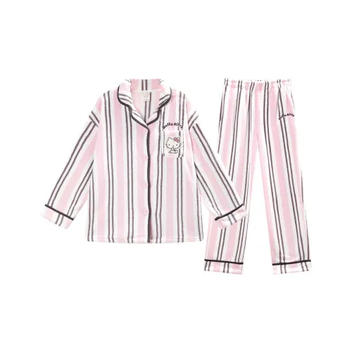 GUKOO Hello Kitty Туманно-розовый Женские Пижамные комплекты