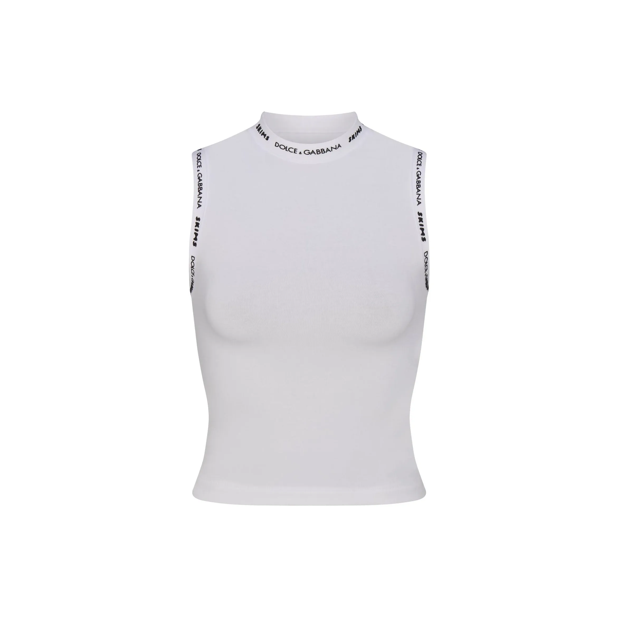 SKIMS x DOLCE&GABBANA FW24 Tank Tops Women's SNOW/Snow Color