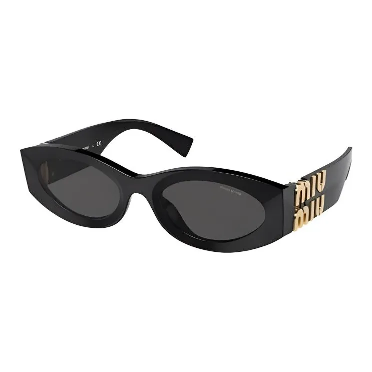 MIU MIU Круглые Солнцезащитные очки Женские Черные