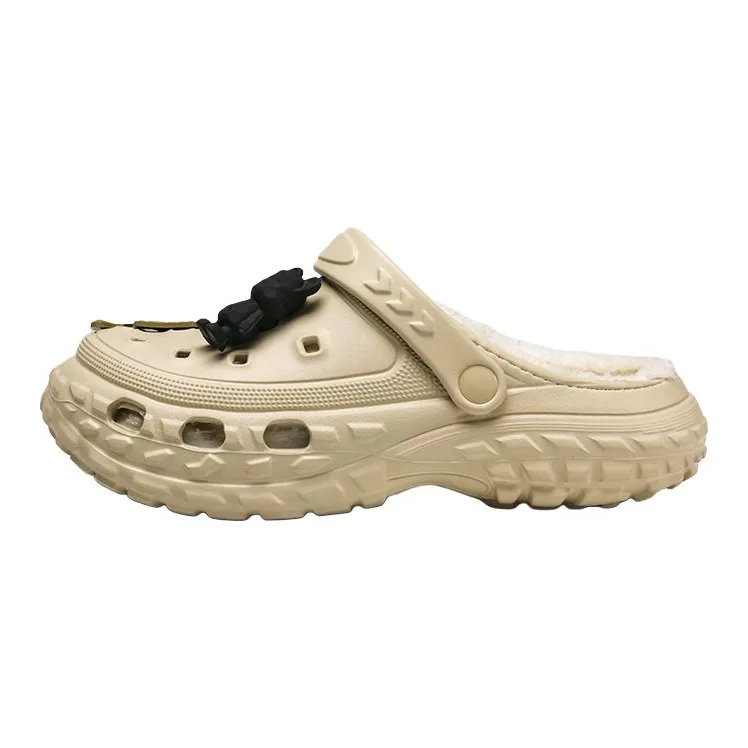 Darcy Sen Cotton Slippers Khaki/Black/Gray