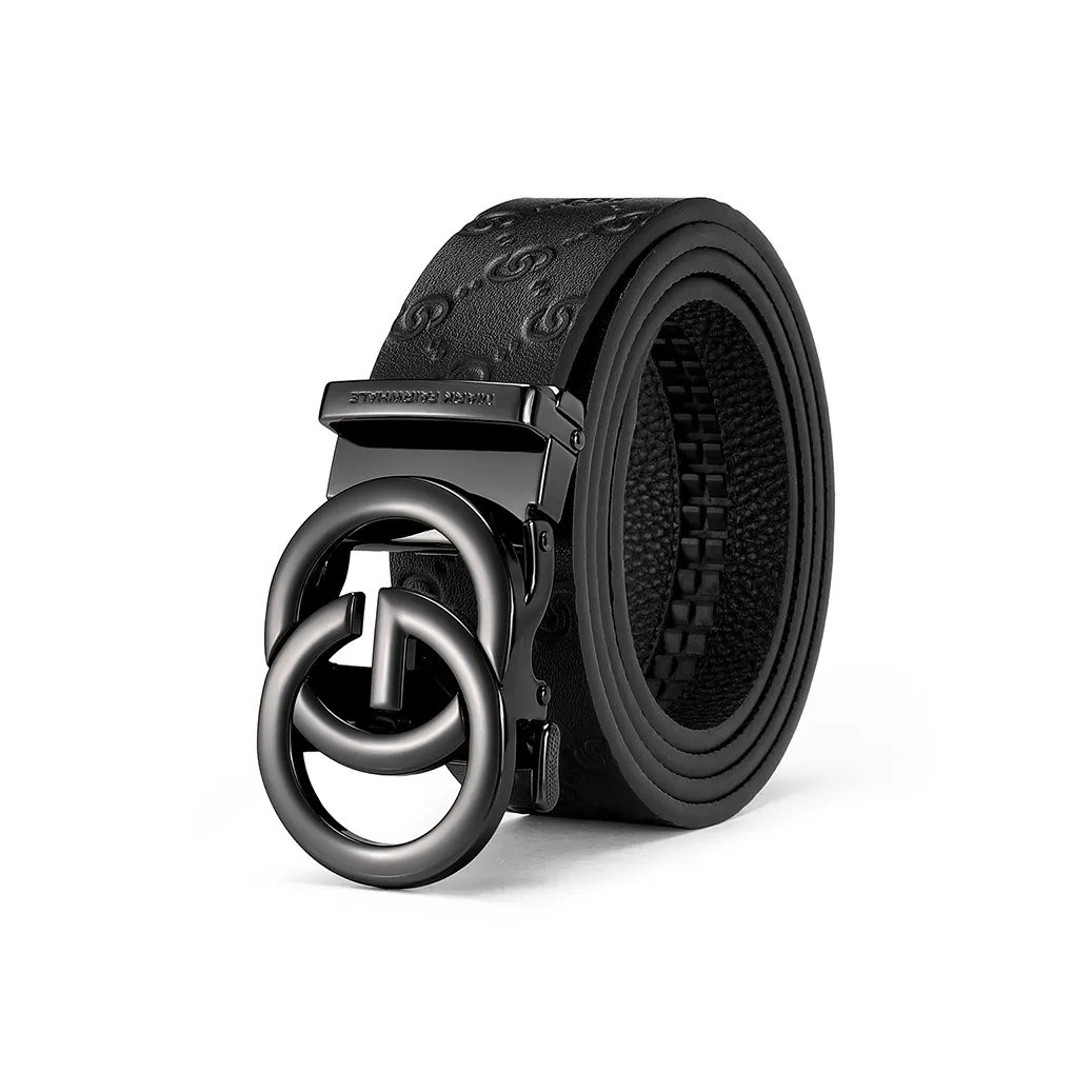 FAIRWHALE Top Grain Cow Leather Belts Men's Width 3.5CM