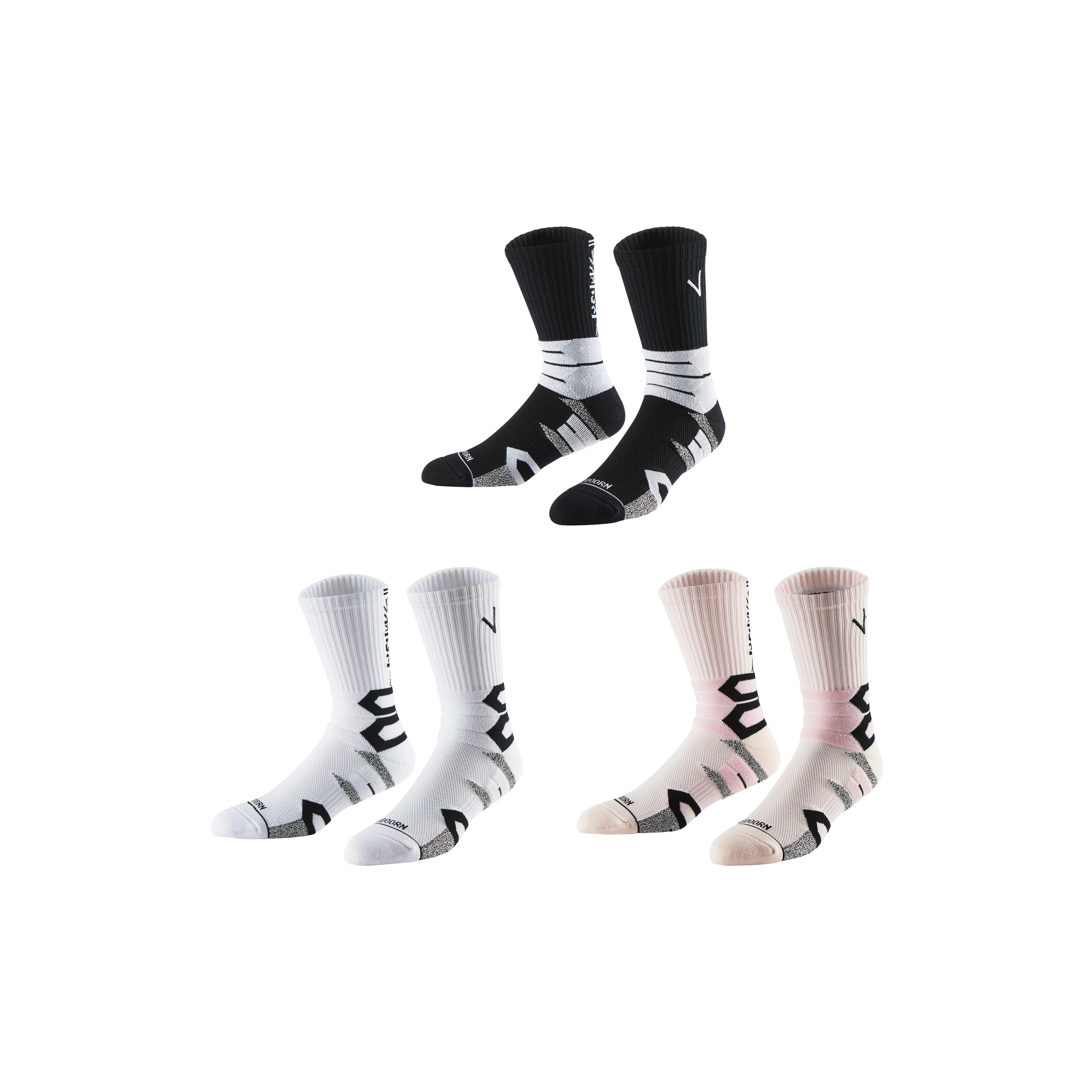 VEIDOORN Basketball Socks Unisex 3 Pack