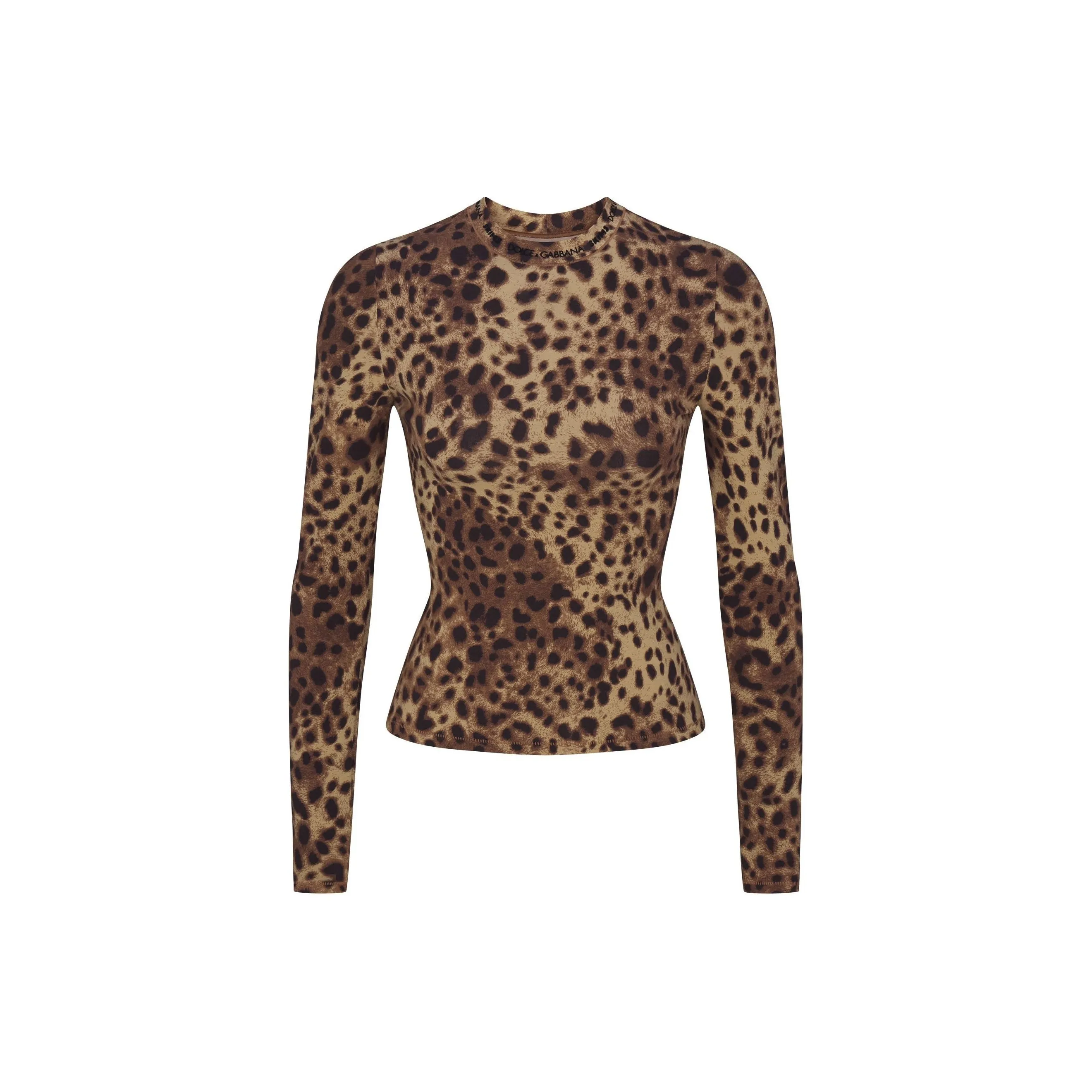 Skims DOLCE&GABBANA Collaboration T Shirts Women's LEOPARD/Leopard Print