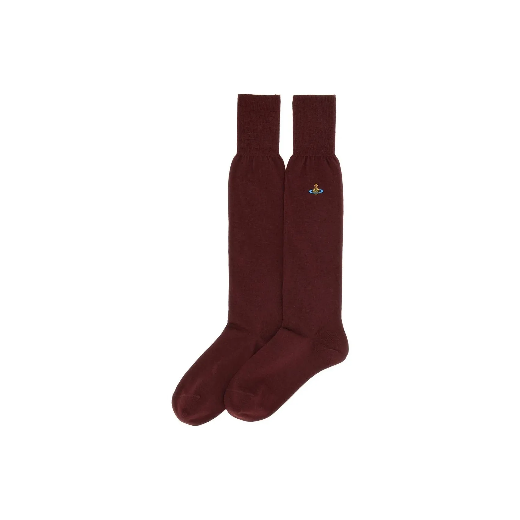 Vivienne Westwood Logo Embroidered Knitted Socks