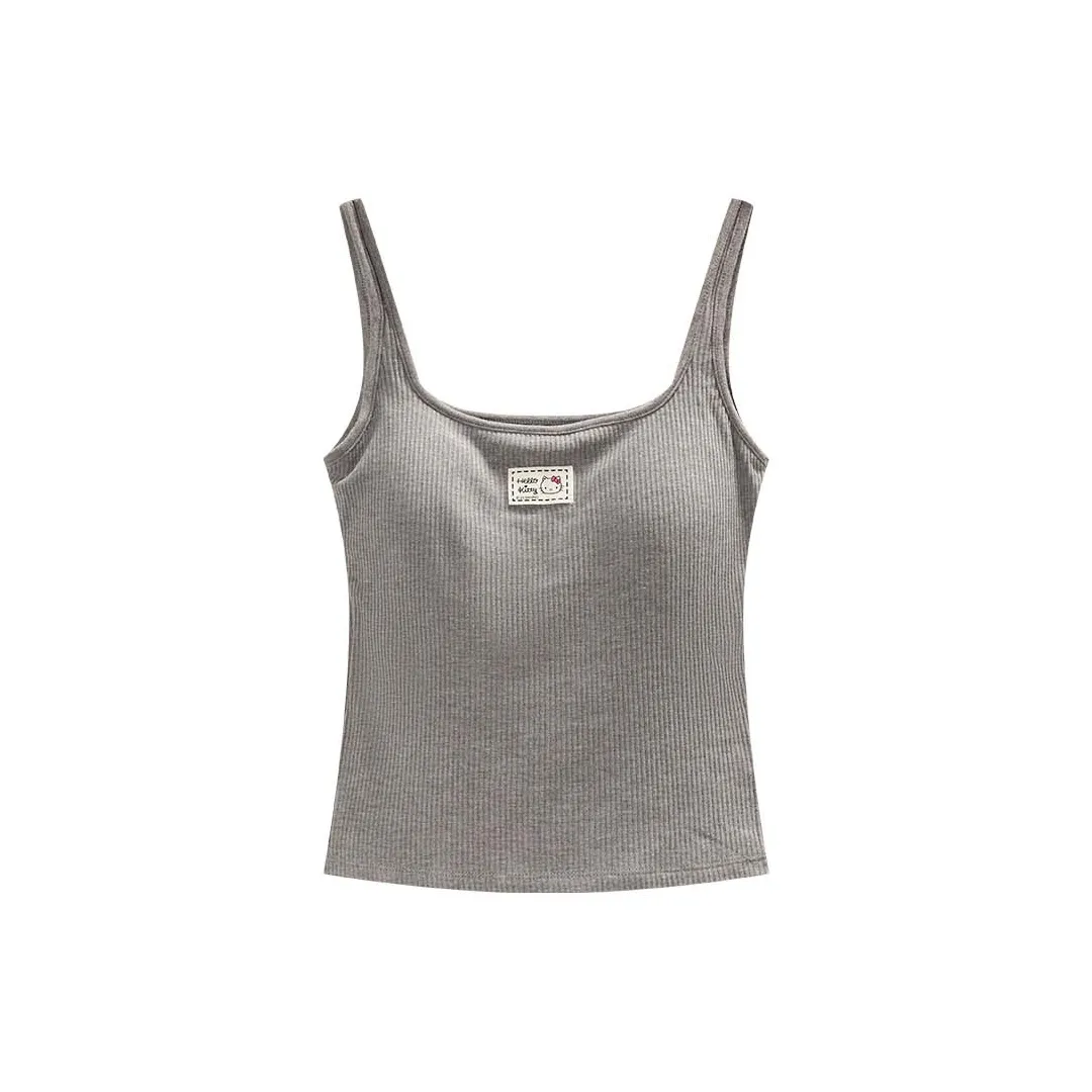 GUKOO x Sanrio Hello Kitty Tank Top Women's 1 Pack Medium Gray