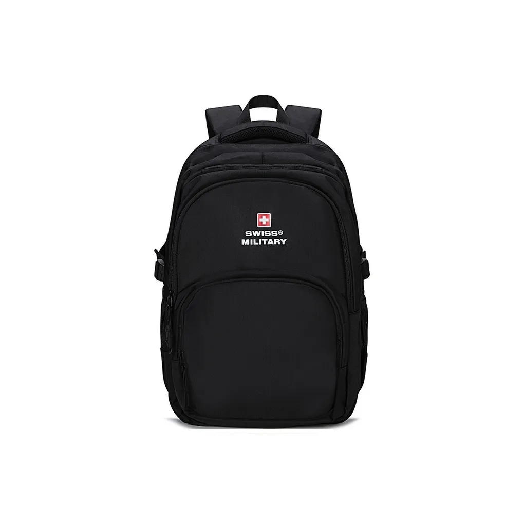 SWISS MILITARY Nylon Backpack Regular Unisex Black