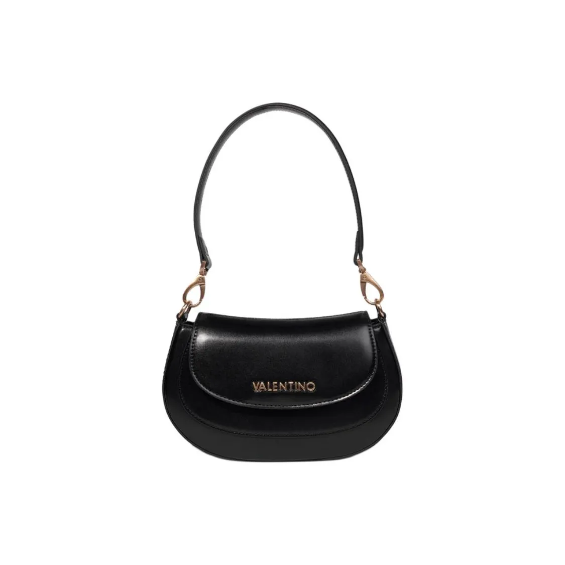 Valentino Smooth Leather Crossbody Bag, Shoulder Bag Women's Black