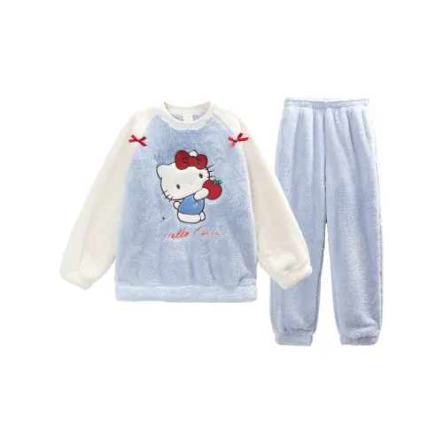 GUKOO Hello Kitty Аква-синий Женские Пижамные комплекты