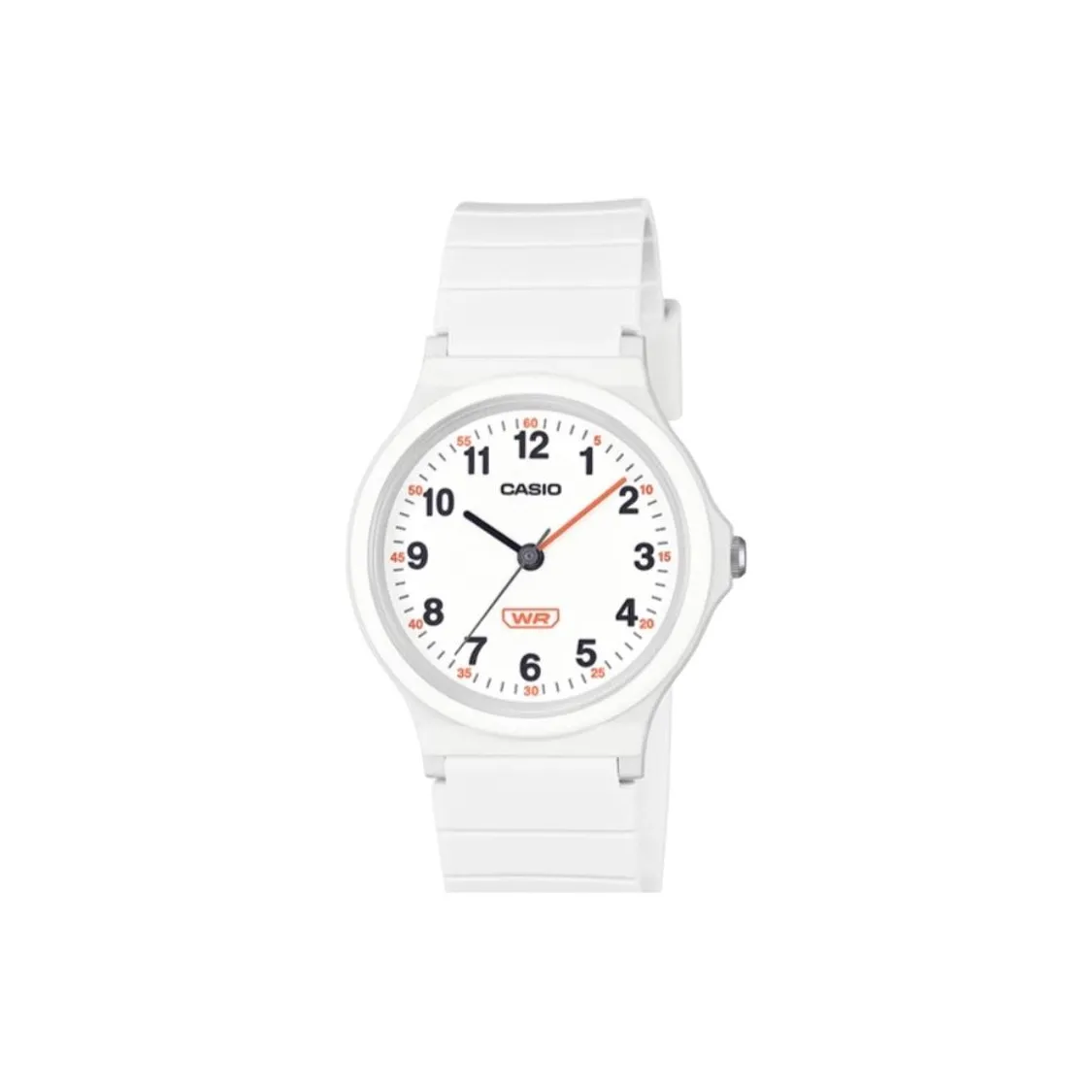 CASIO Regular Collection Кварцевый механизм Смольный ремешок Женские часы Белый циферблат