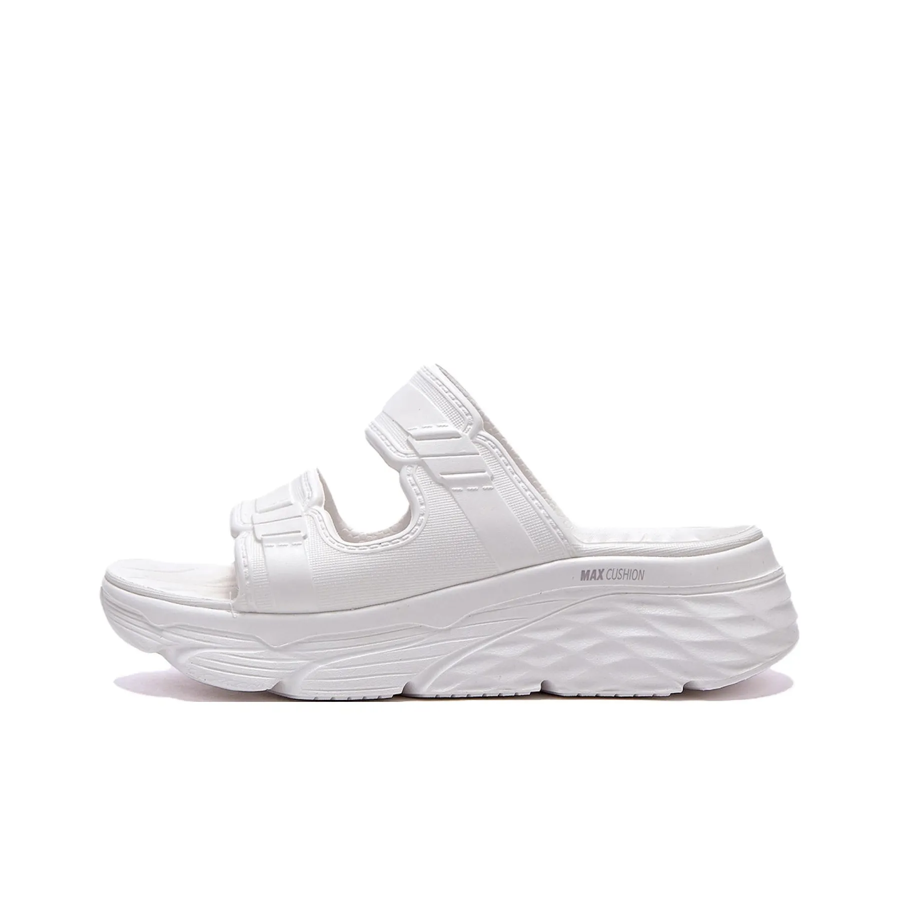 Skechers Max Cushioning Slip Resistant Cushioning Slide Slippers Women's White