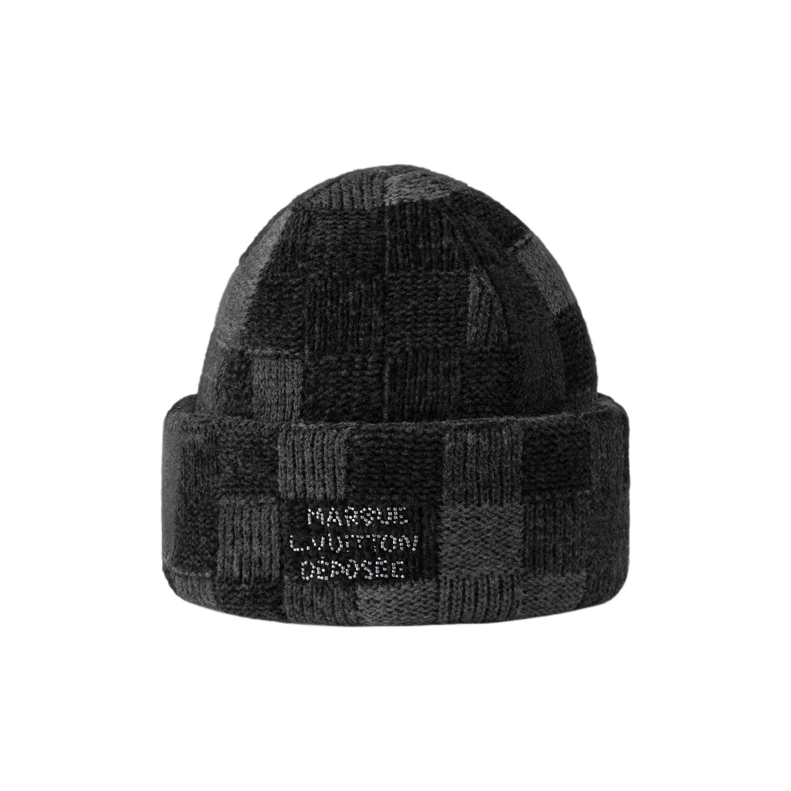 LOUIS VUITTON Lv Crush Damoflage Beanie