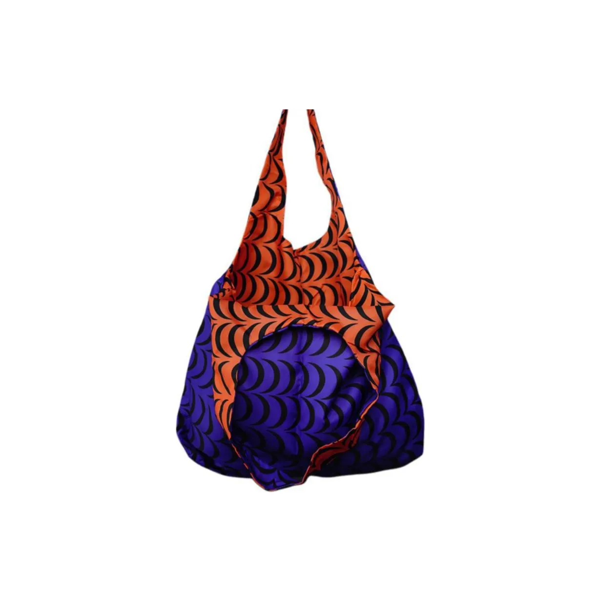 GAGA EQUIPMENT Nylon Tote Bag, Shopping Bag, Handbag, Shoulder Bag Tubas Unisex Purple Orange Banana