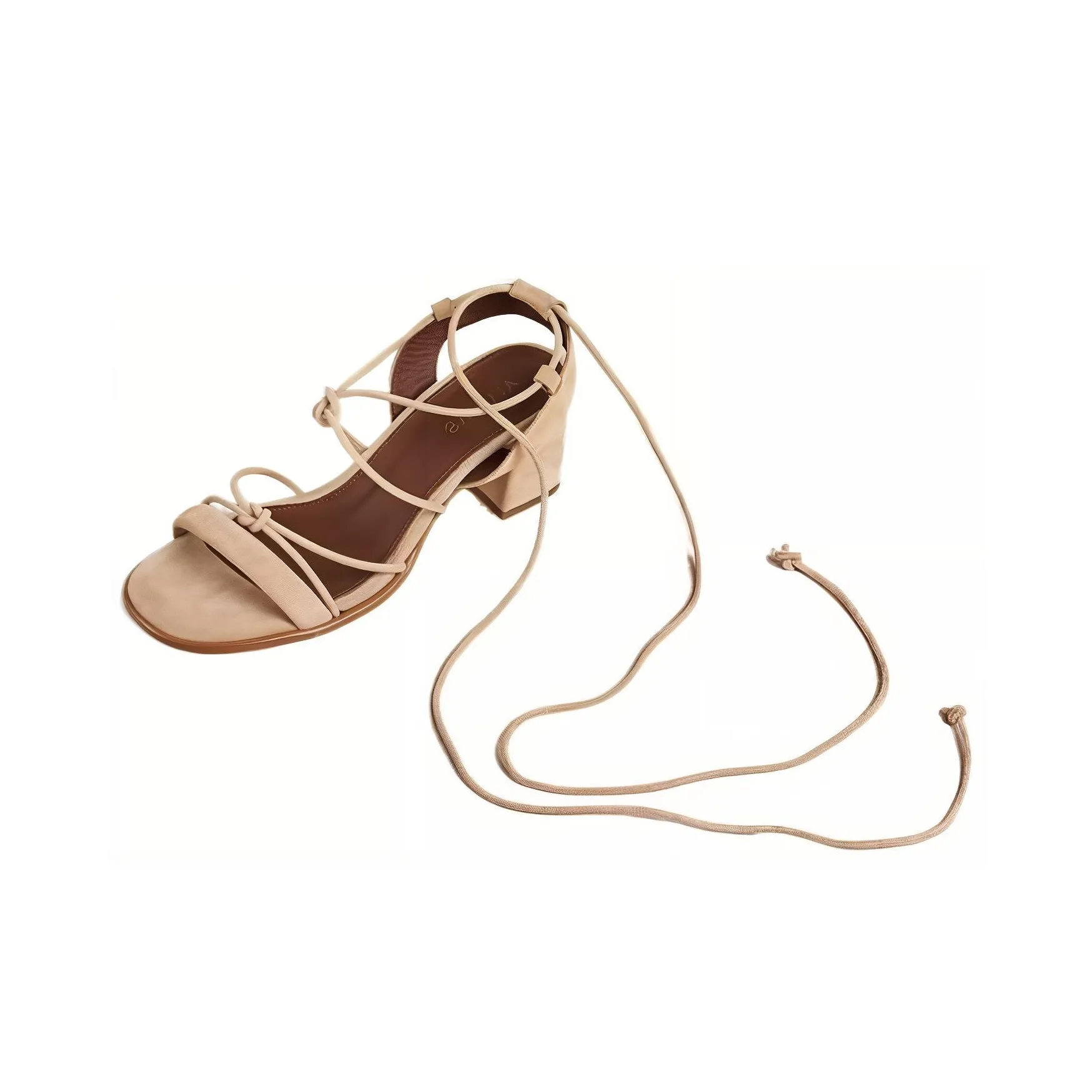 ALOHAS Strap Sandals 6.5cm Women's Beige