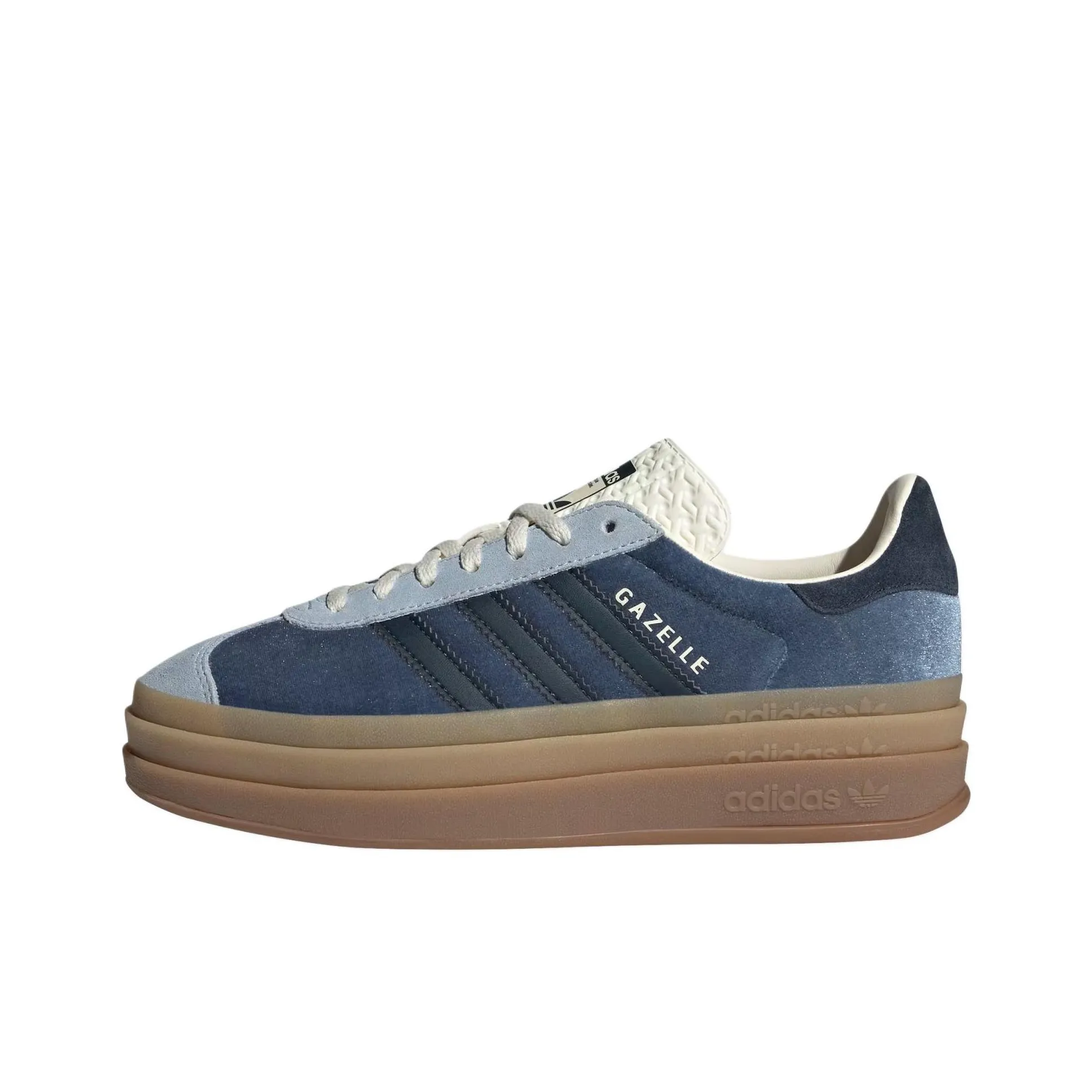 Adidas Originals GAZELLE BOLD Skateboard Shoes Women's Low-Top Ink-Wash/Dark Blue