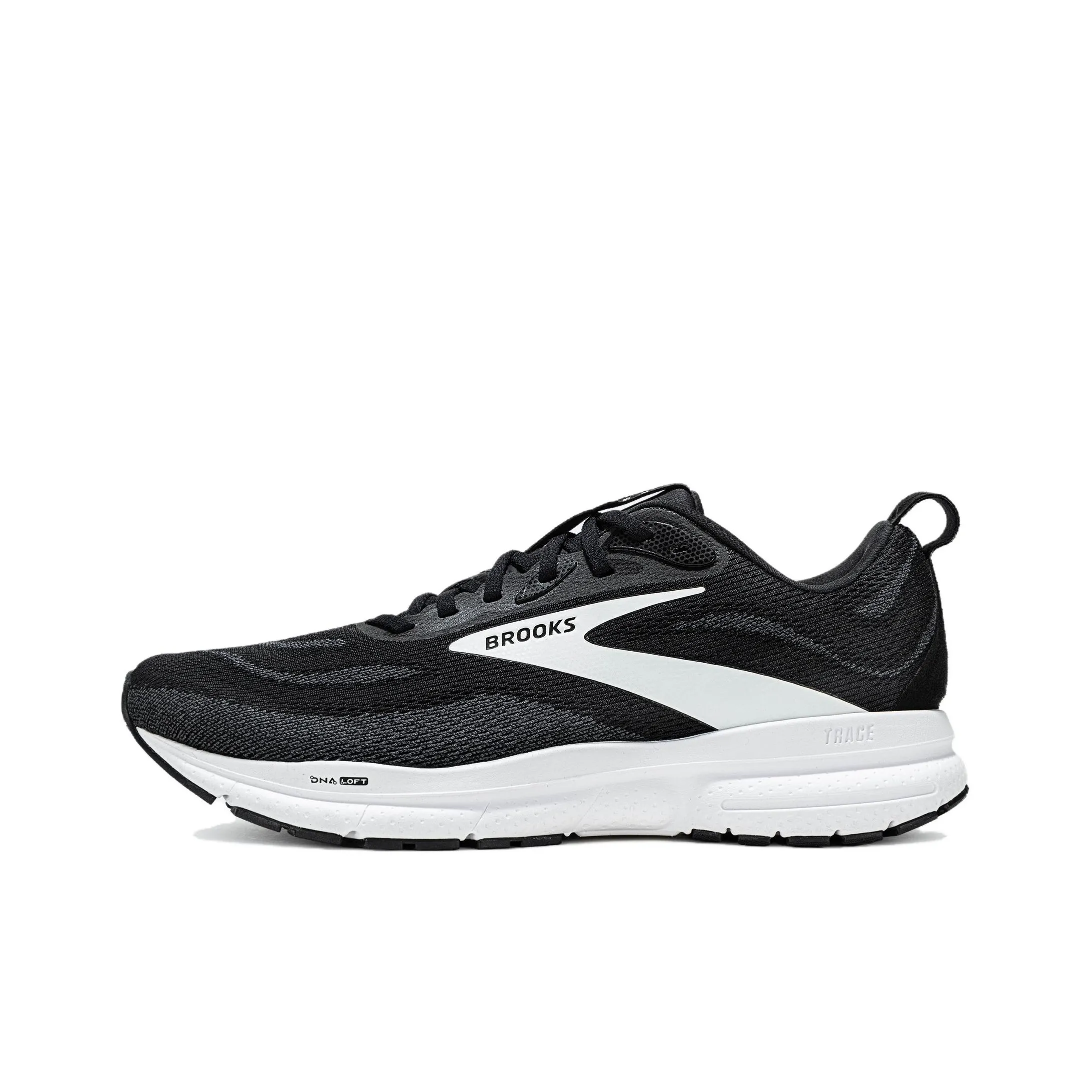 Brooks Slip-resistant Abrasion-resistant Low Top Casual Running Shoes Men's Black Gray White Брэдс Слип-резистентный Абразион-резистентный Низкий Топ Повседневные Беговые Кроссовки Мужские Черный Серый Белый