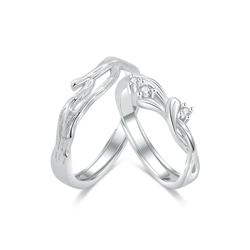 Hurry That Year 999 Fine Серебряный с Циркон Кольца Унисекс