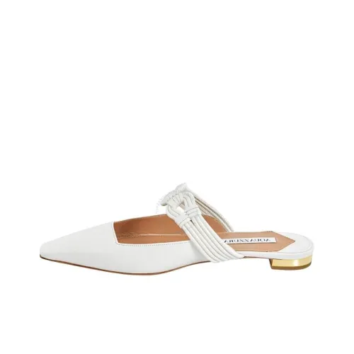 AQUAZZURA Домашние тапочки Белый Женские