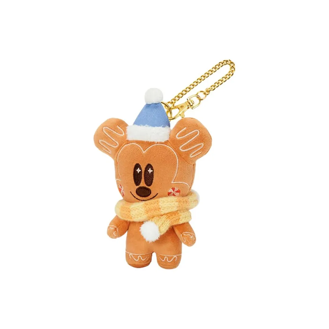 Disney 2024 Gingerbread Man Collection Mickey Куклы Плюшевый Брелок 13 см Высота Шанхайский Дисней
