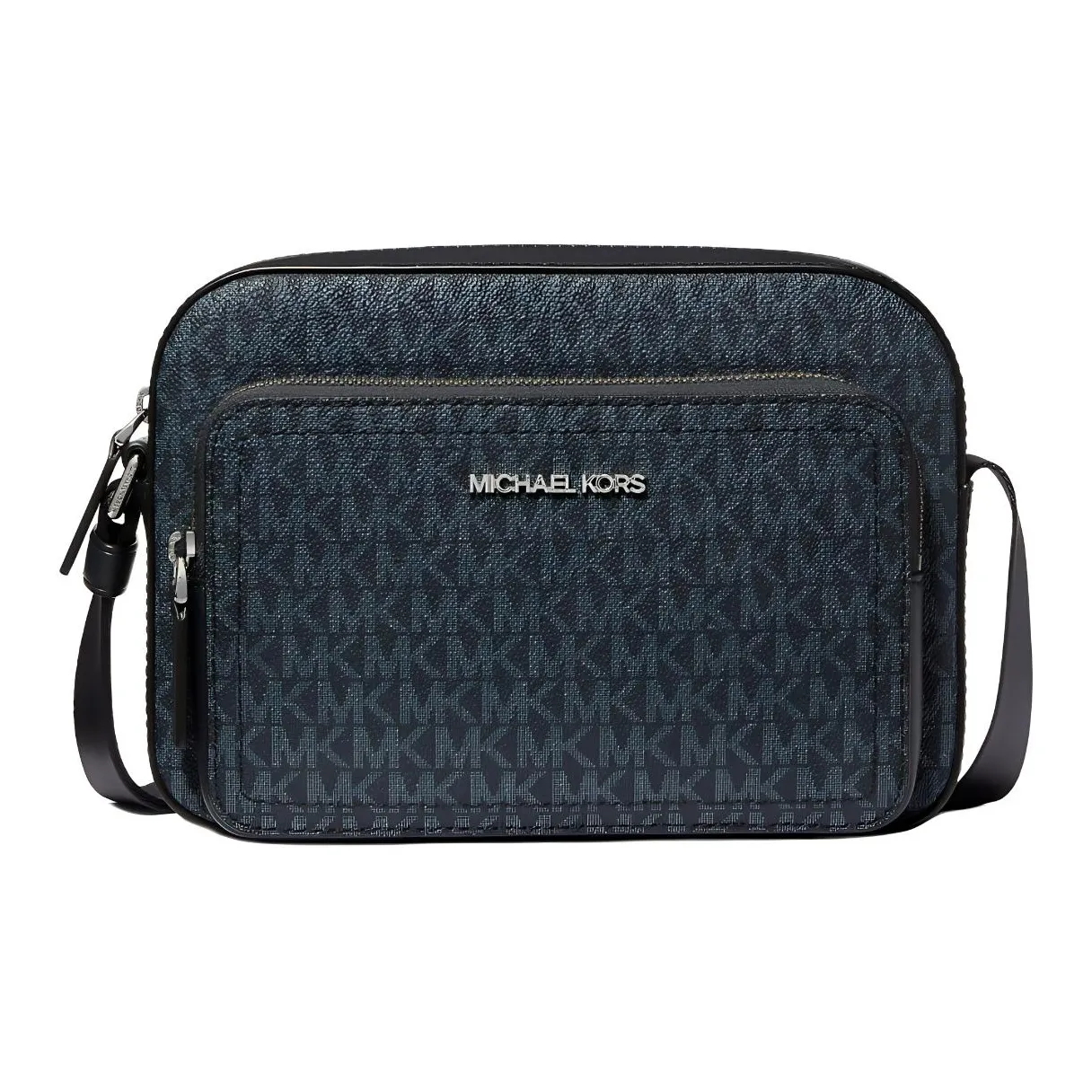 MICHAEL KORS MK Cooper Coated Canvas Shoulder Bag, Crossbody Bag Women's Dark Blue