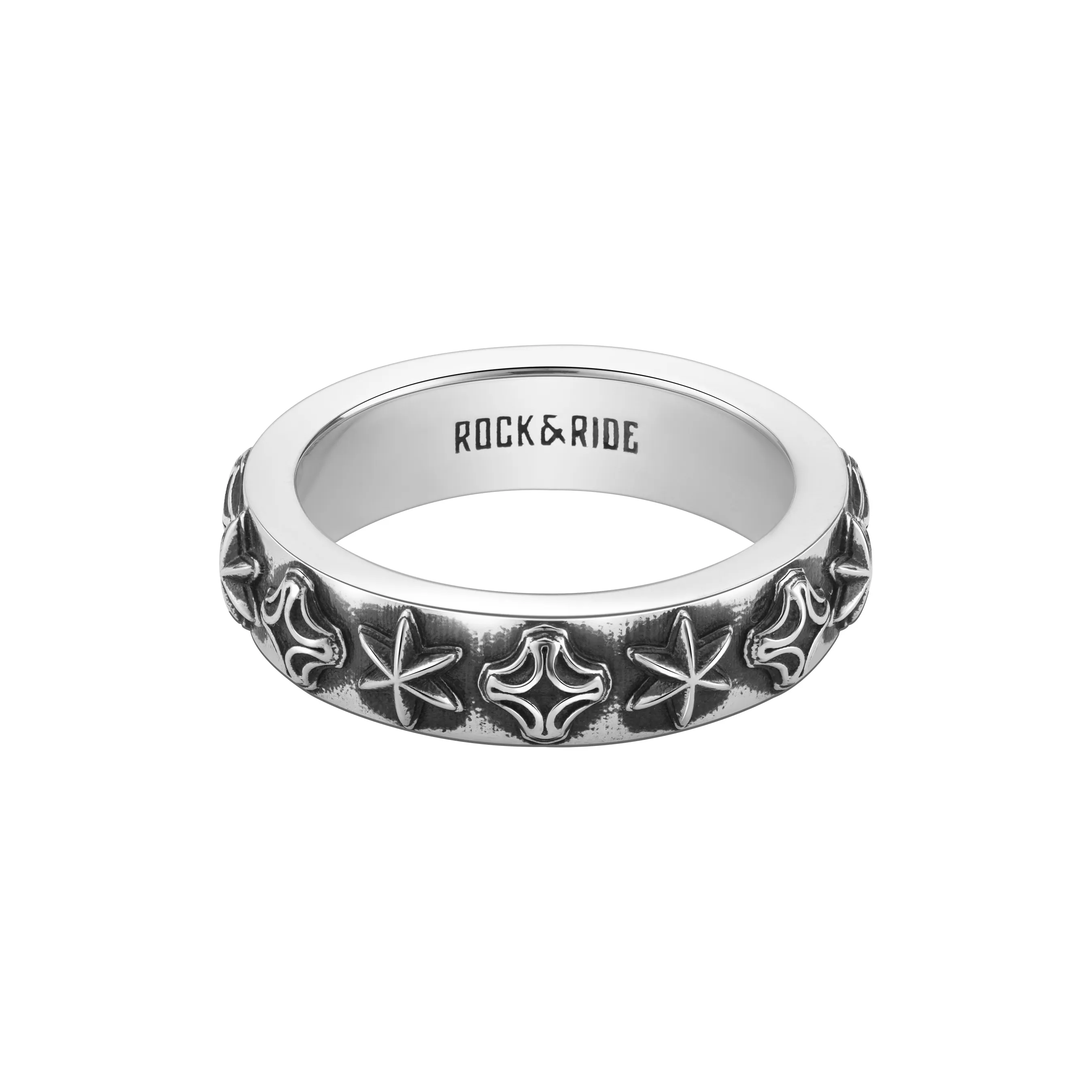 ROCK&RIDE 925 Sterling Silver Rings Men's
