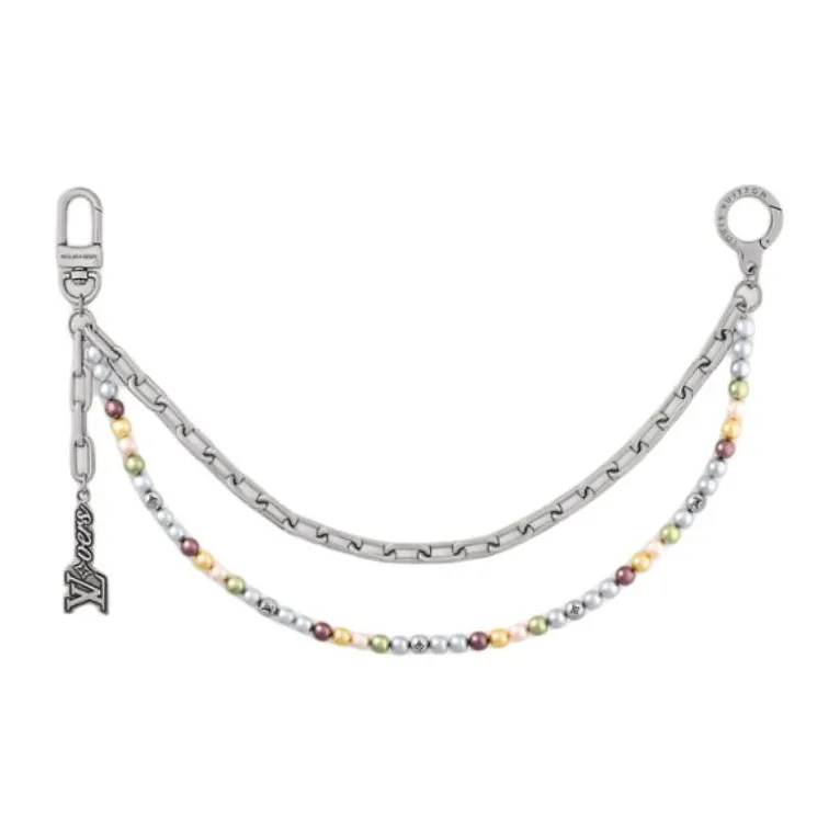 LOUIS VUITTON Pearls Chain Belt And Bag Charm