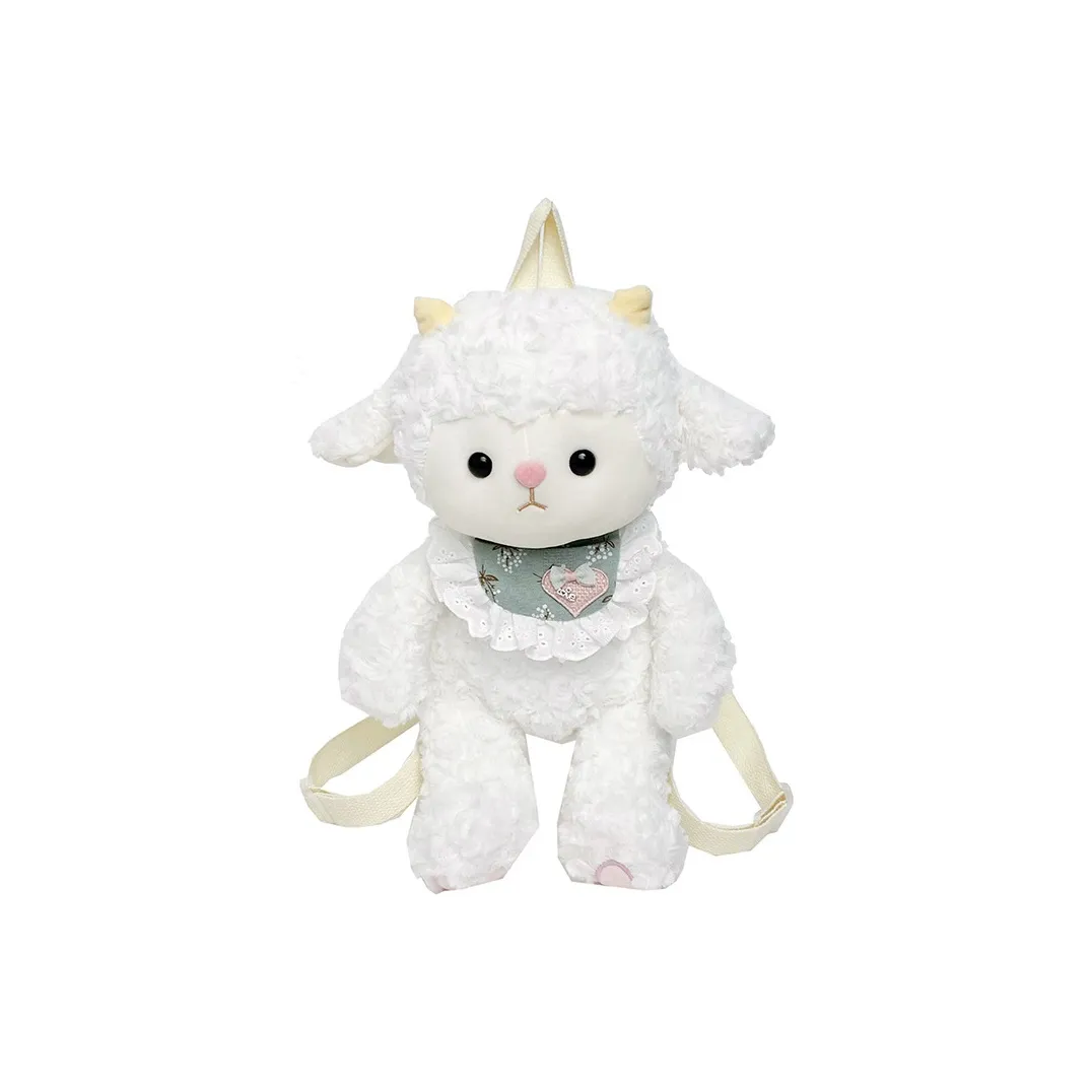 Cwatcun Плюшевый Рюкзак Обычный Женские Фиолетовый Зеленый Панда Розовый Бежевый Шерсть Rolled Шерсть