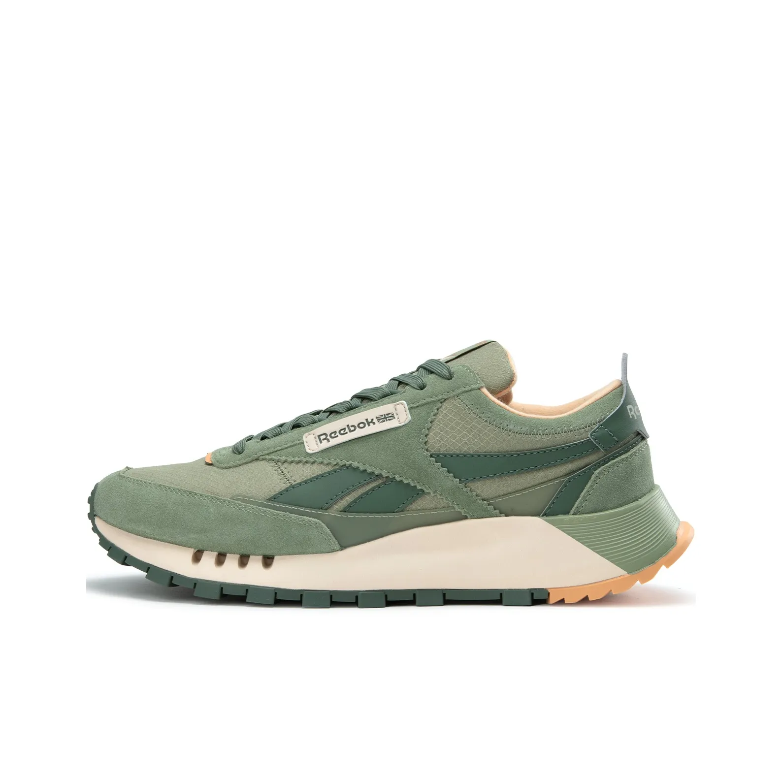 Reebok CL LEGACY W+ Anti Slip And Wear Resistant Height Increasing Low Top Running Shoes Unisex Green
