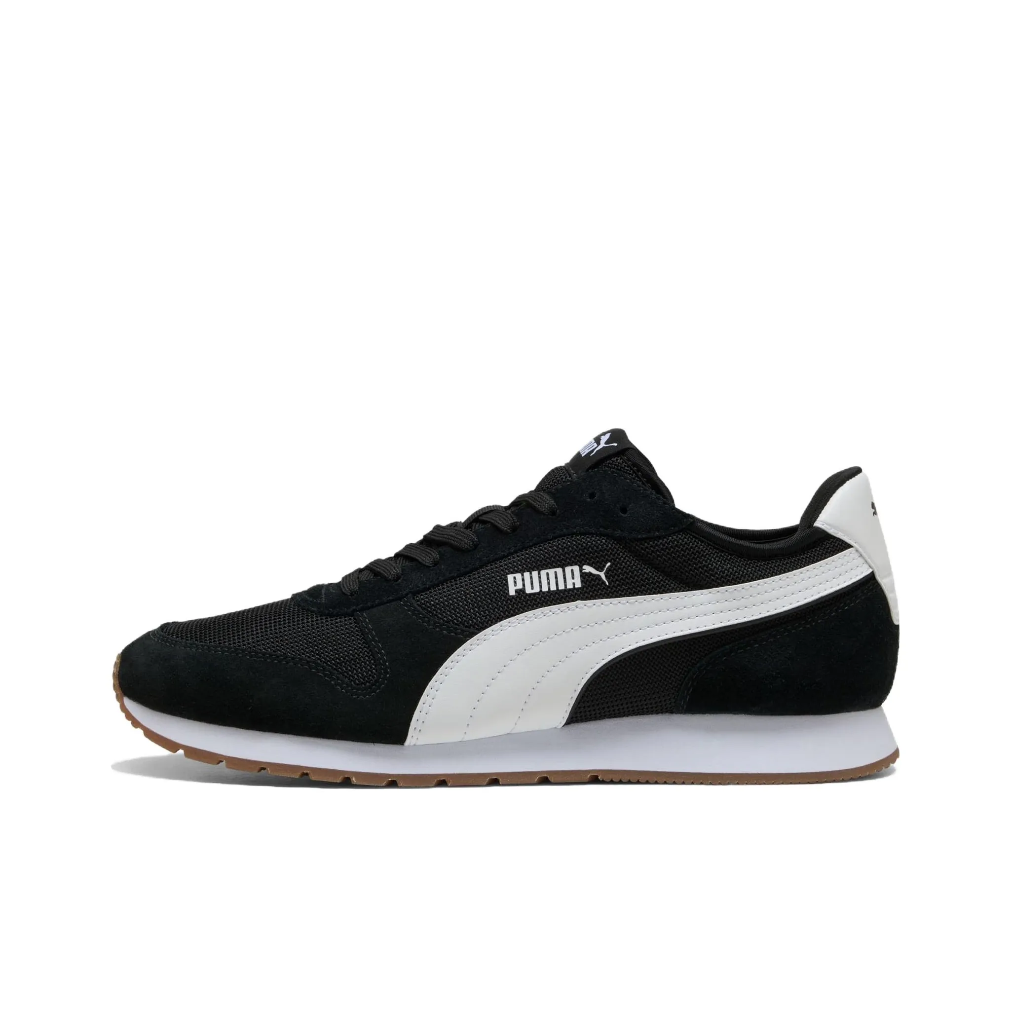 PUMA Anti Slip Wear Resistant Low Top Marathon Running Shoes Men's Black White