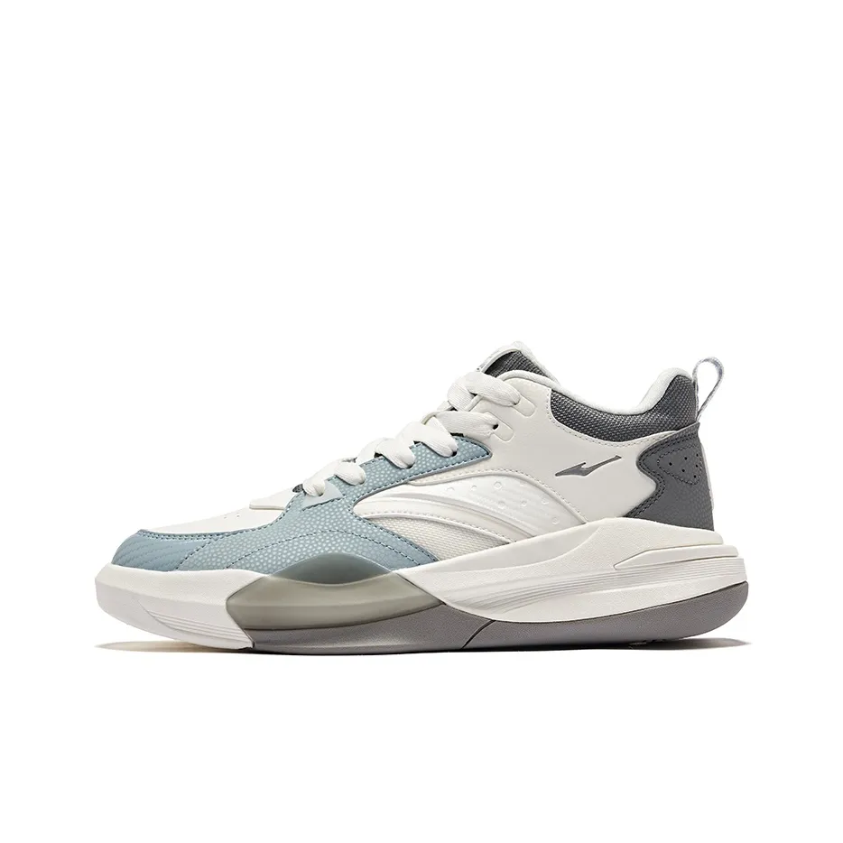 Erke Dominance 2 Slip Устойчивый к истиранию Высокий Топ Повседневный Мужской Белый Серый Синий