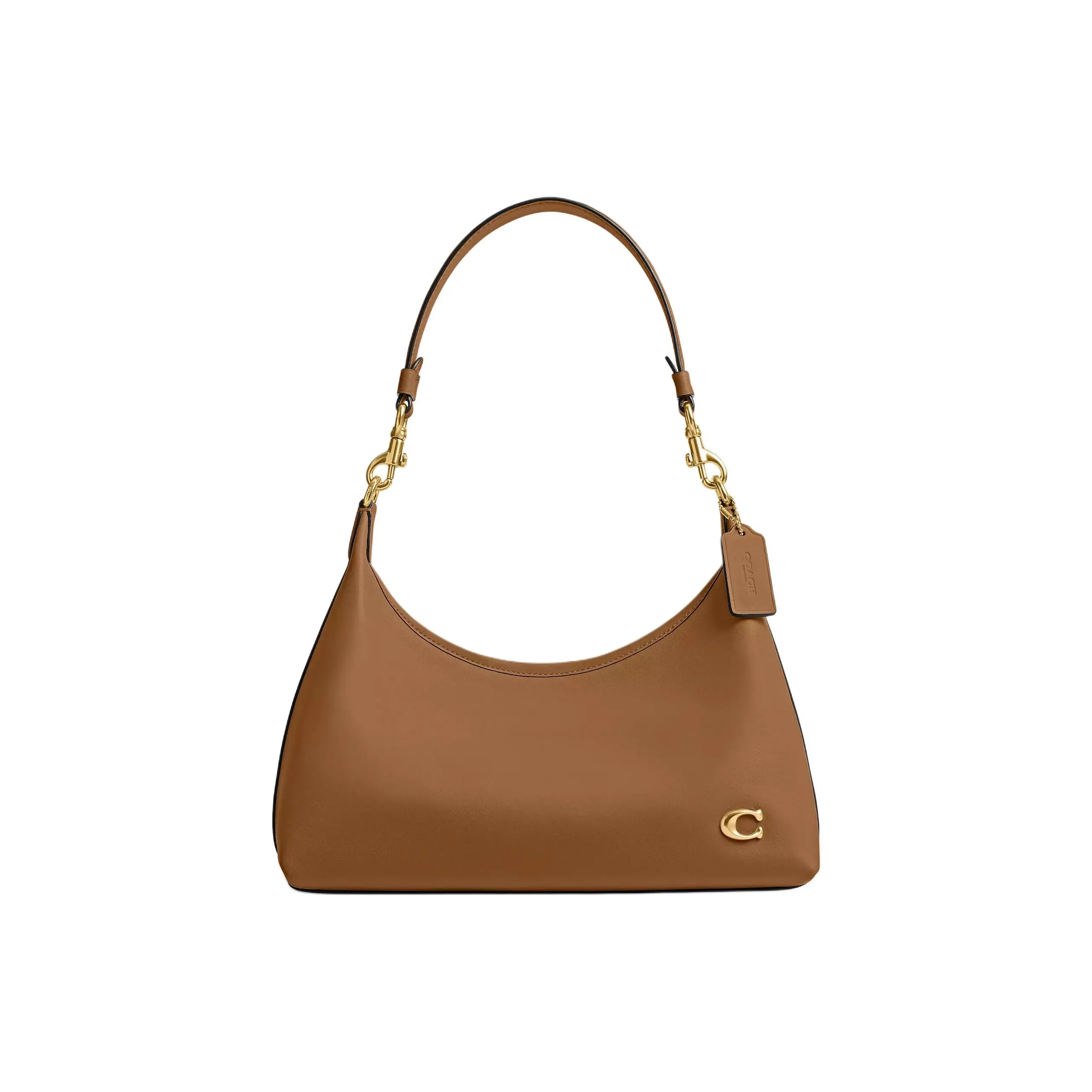 COACH Gloves Made Of Tanned Leather Handbag Shoulder Bag Crossbody Bag Large Size Women's Honey Brown