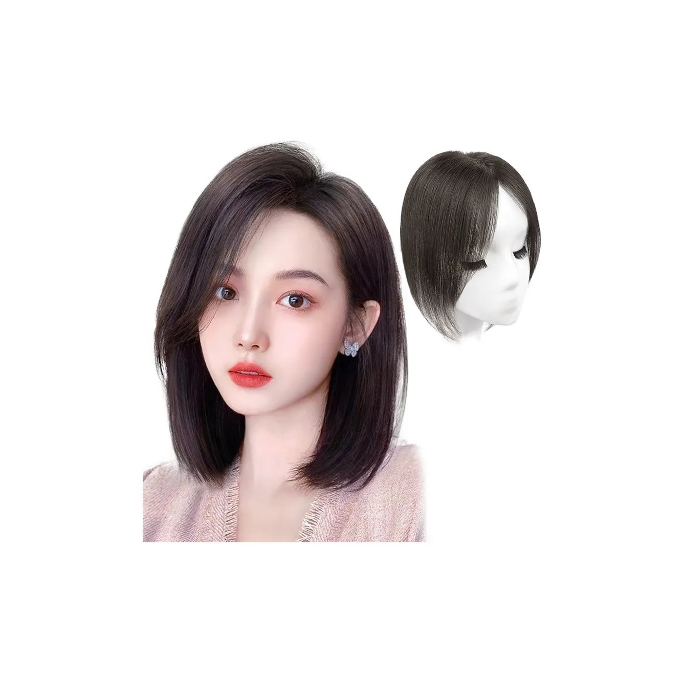 TIANKONGSHU Ручная работа вязаный шелк сетка основа ленты для расширения волос