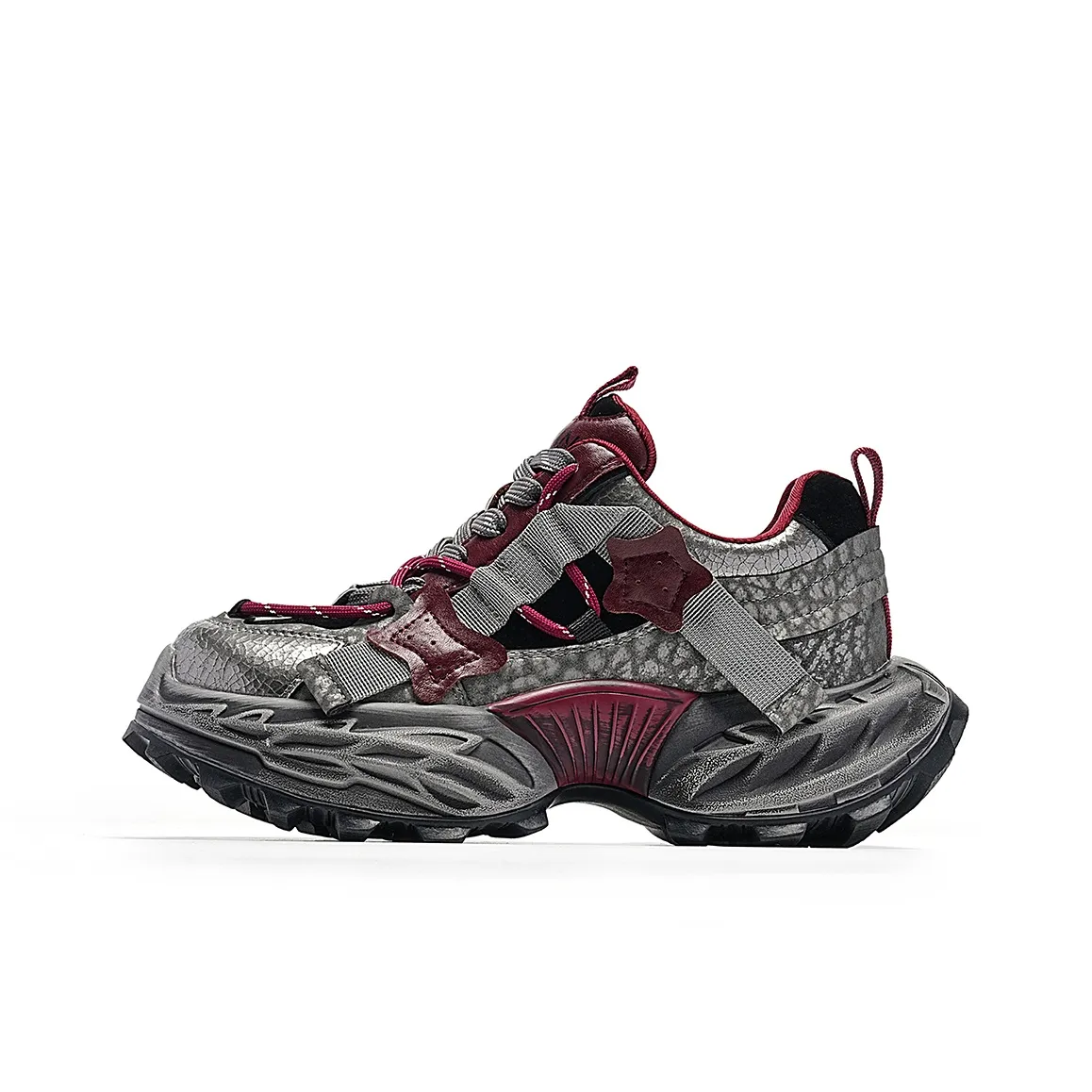 EBLAN Толстая подошва Кроссовки Женские Красные