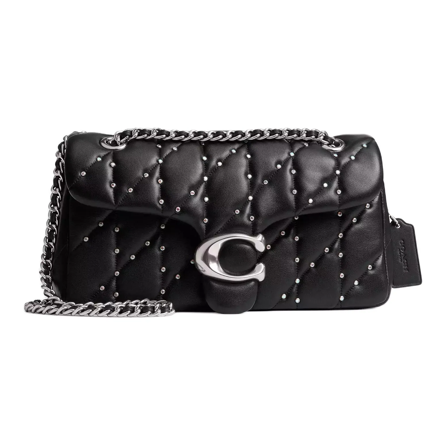 COACH Tabby Напп-Кожа Сумка через плечо Средняя Женская Черная