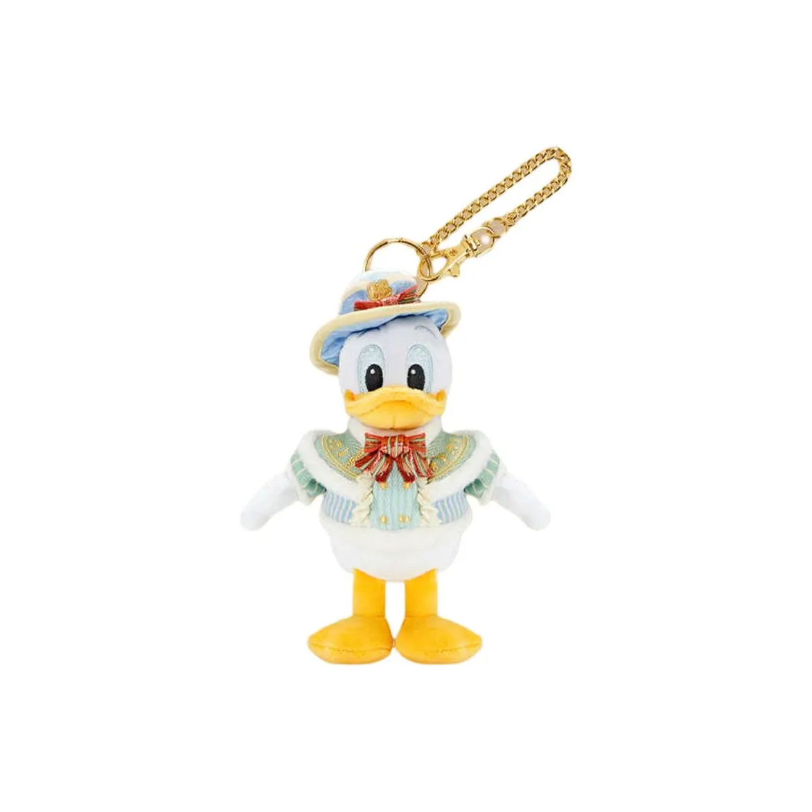 Disney 2024 Winter Mickey and Friends Collection Дональд Дак Кольцо для ключей Кукла Плюшевая Подвеска 17 см Рекомендуемая высота Шанхайский Дисней