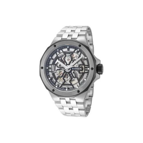 EDOX Автоматический Механический Часы Мужские Movement 43 мм с Вырезом