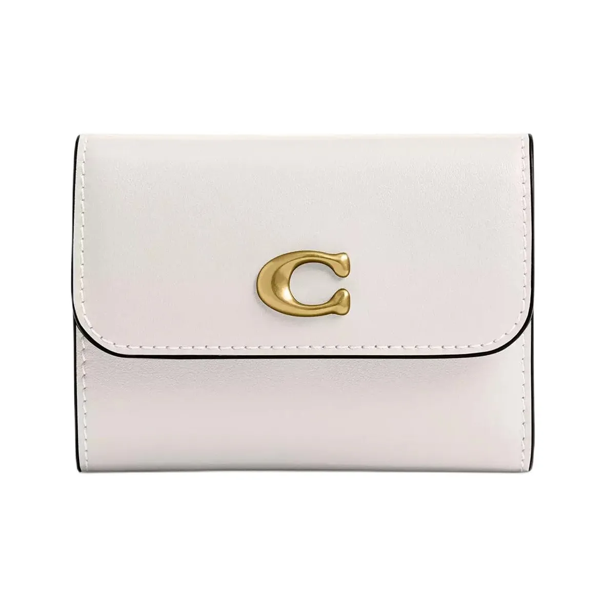 COACH Утонченный Телячья кожа Кошелек Мини Women's White