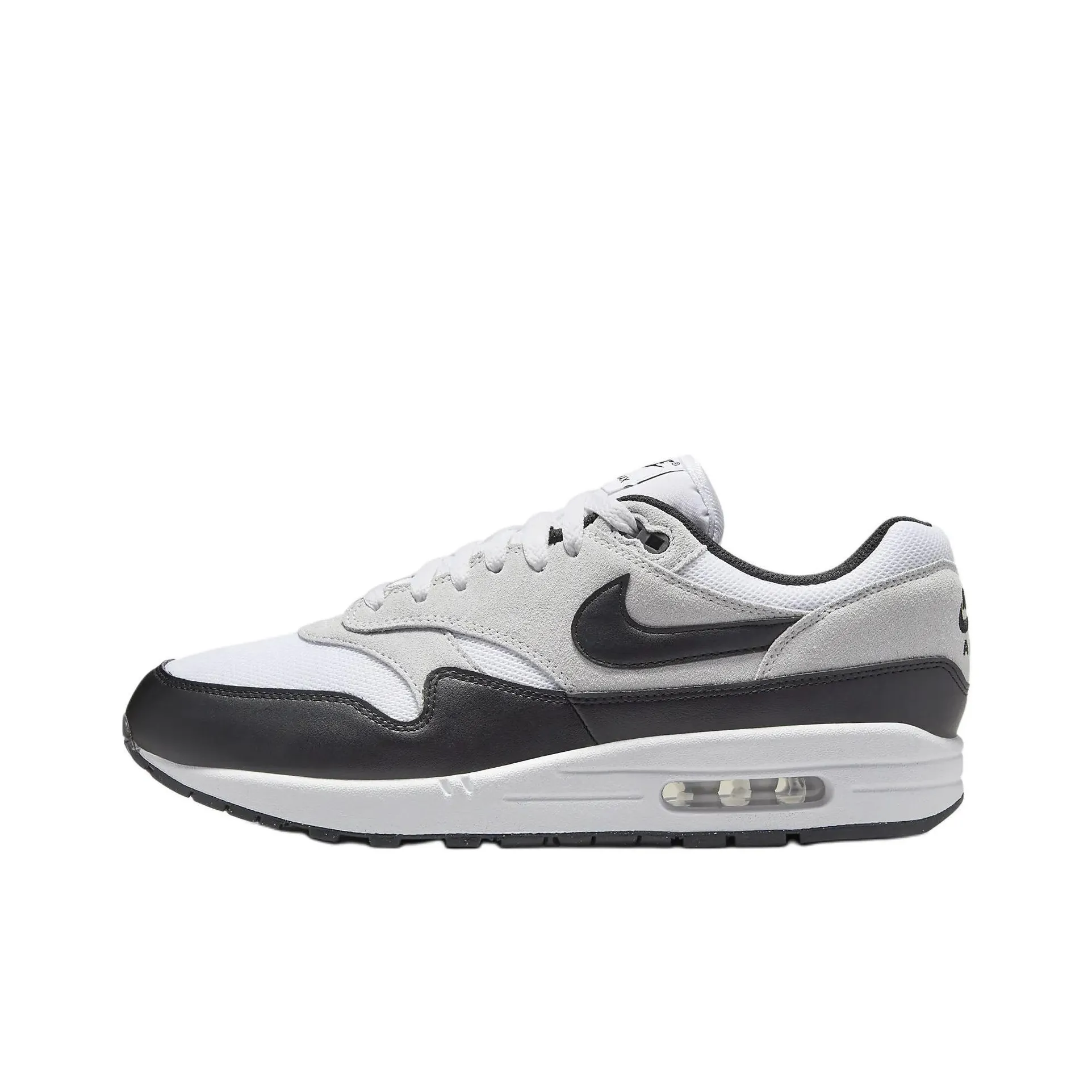 Nike Air Max 1 Устойчивый к истиранию Низкий Топ Casual Мужской Белый Черный