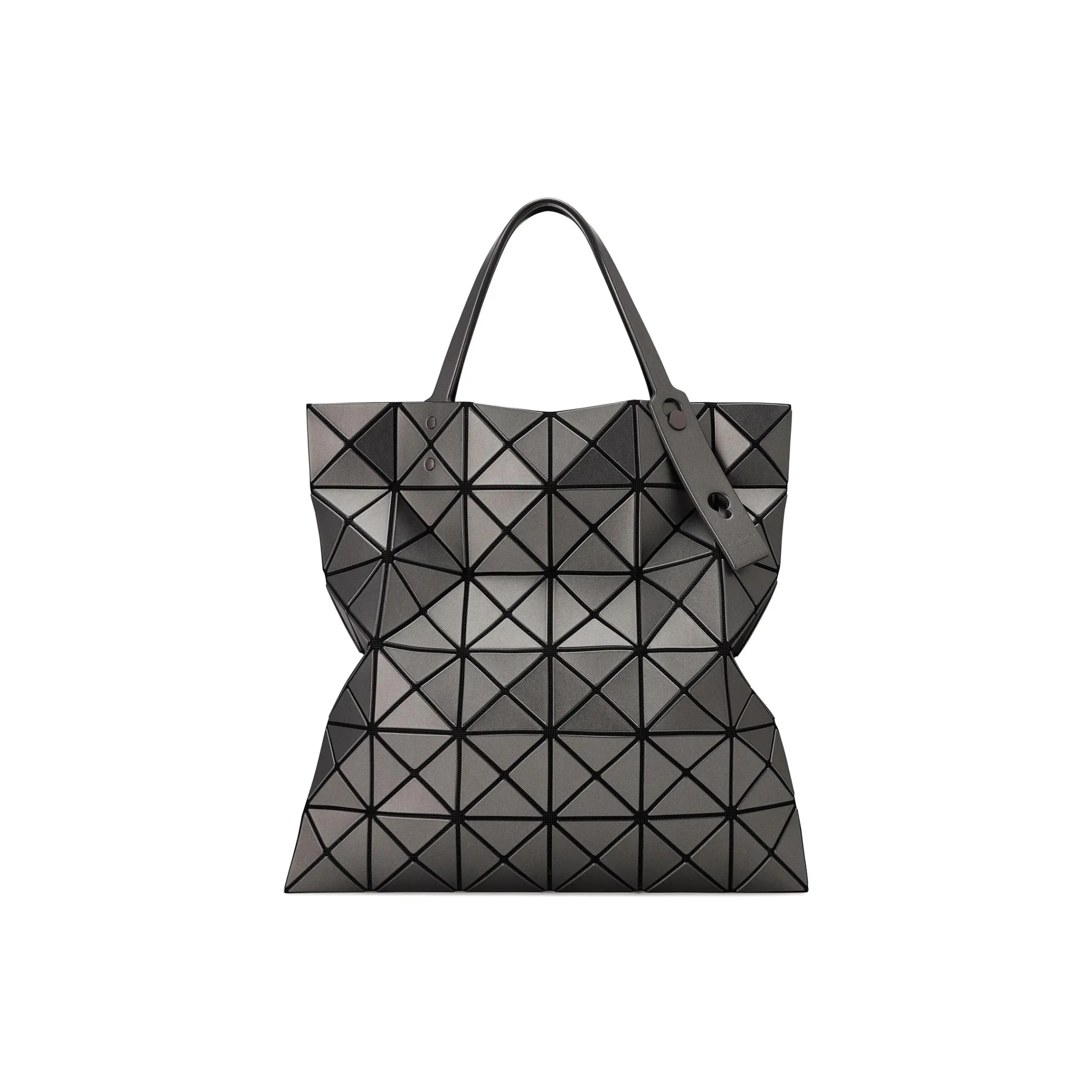 ISSEY MIYAKE Polyvinyl Chloride Resin Tote Bag, Shopping Bag, Shoulder Bag, Handbag Women's Charcoal Gray