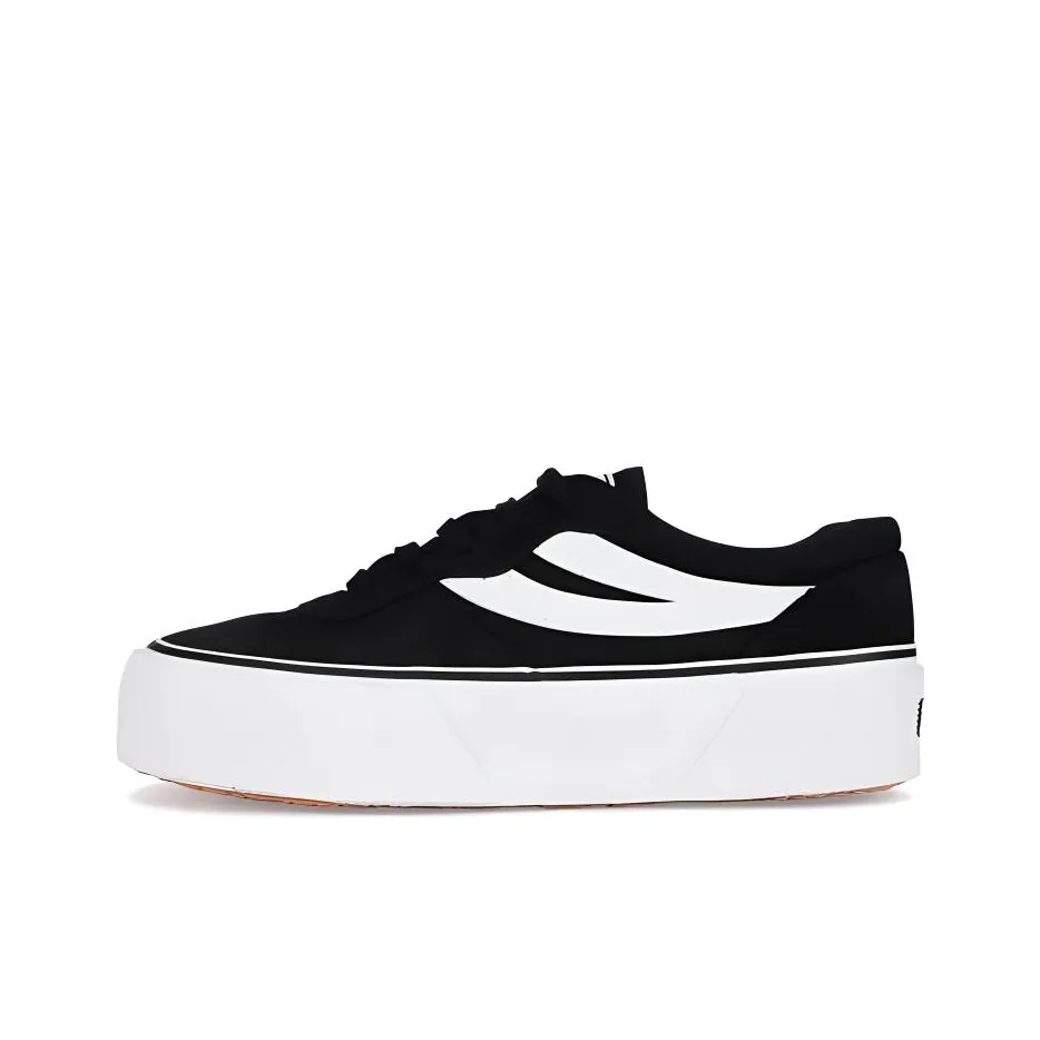 SUPERGA Canvas Shoes Women's Low Top Black