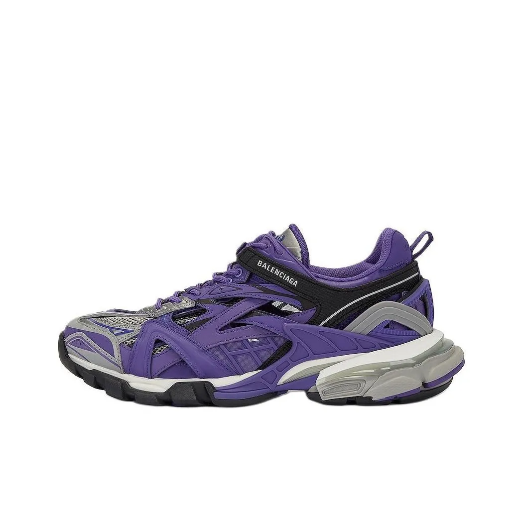 Balenciaga Track 2.0 Low Top Casual Shoes Men's Purple