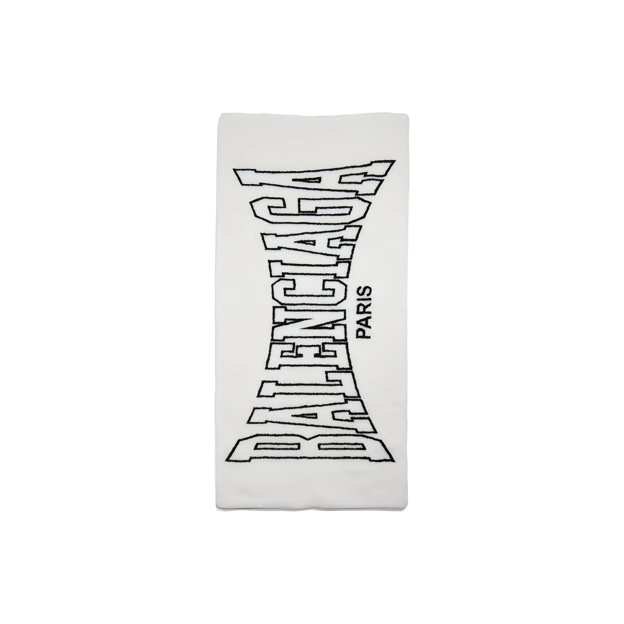 Balenciaga Polyacrylic Knit Scarves Men's White