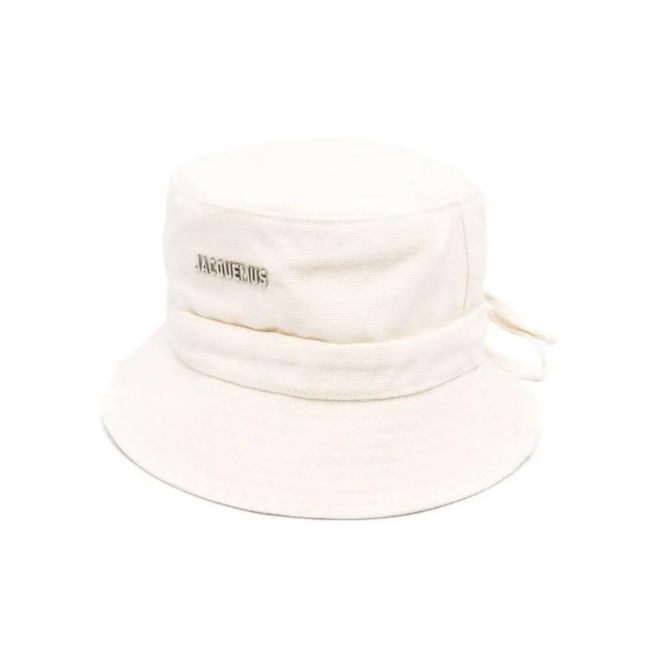 Jacquemus Logo Plaque Drawstring Bucket Hat