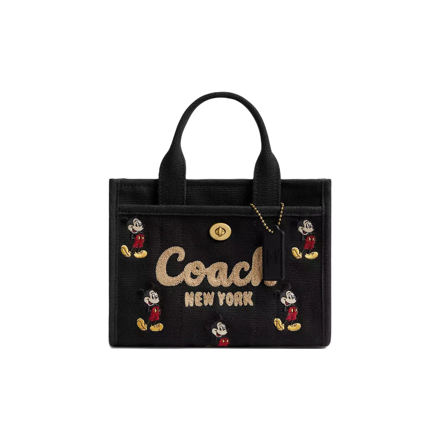 COACH Disney Collaboration Canvas Bag, Tote Bag, Shopping Bag, Shoulder Bag, Crossbody Bag, Handbag Small Women's Black
