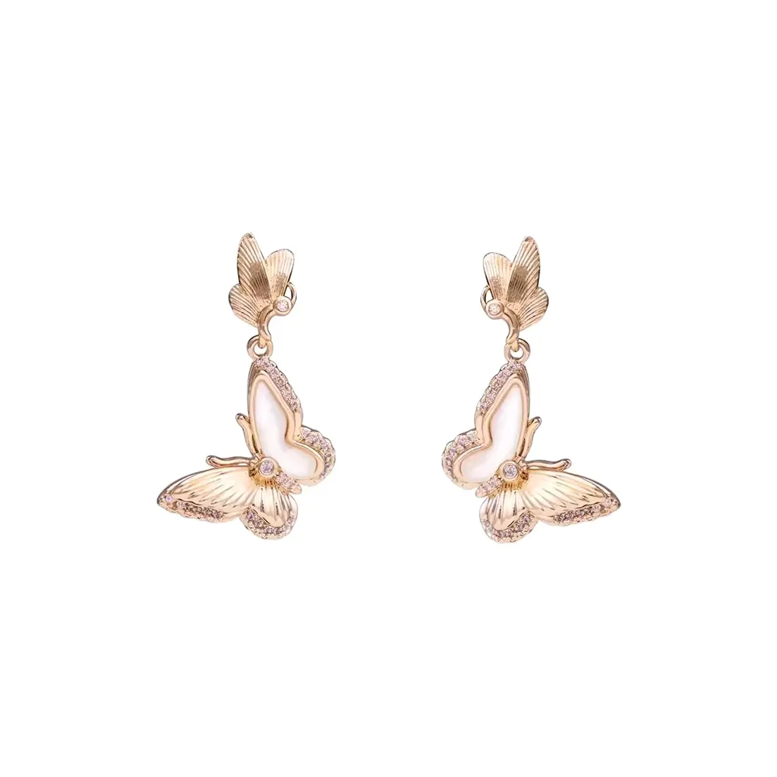 KING OF BLING Серьги-гвоздики из меди с серебряным покрытием женские Год Змеи Удачи