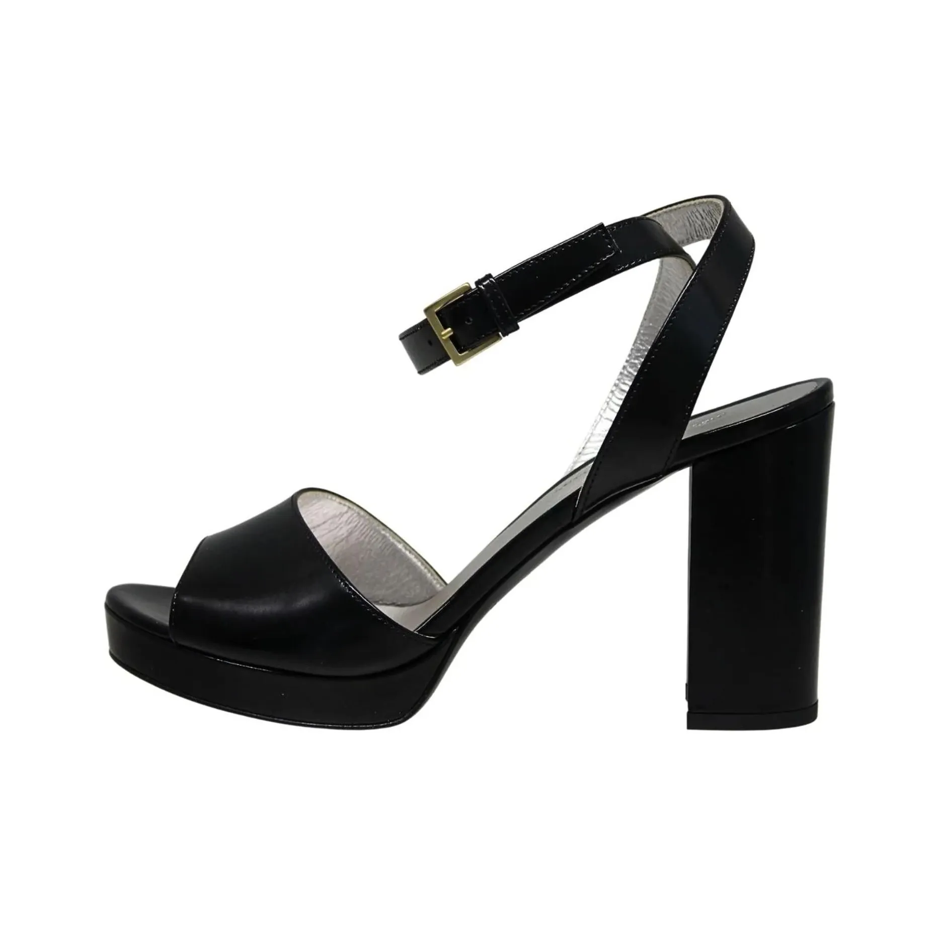 INES DE LA FRESSANGE Laura One Strap Sandals 8cm Women's Black