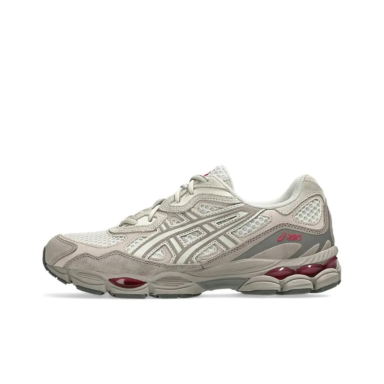 Asics GEL NYC Shock Absorbers Low Top Running Shoes Unisex Greige